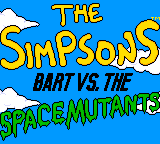 Simpsons, The - Bart vs. The Space Mutants (USA, Europe) Title Screen